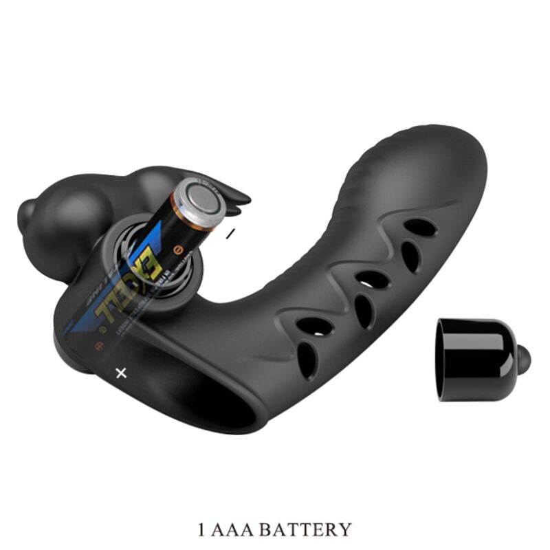 Pretty Love – Vance Black Rabbit Vibrator Fingerabdeckung