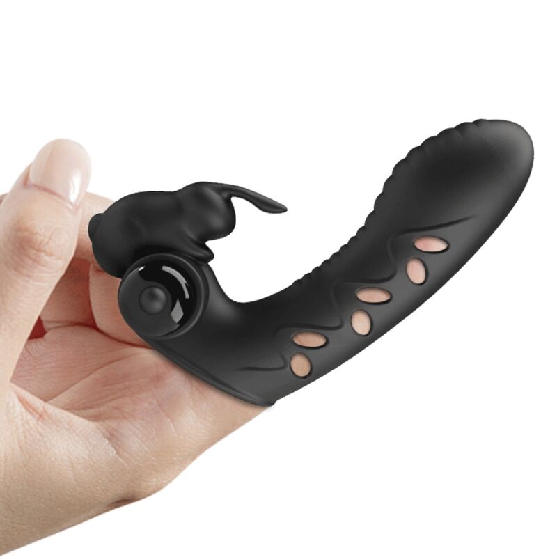 Pretty Love – Vance Black Rabbit Vibrator Fingerabdeckung