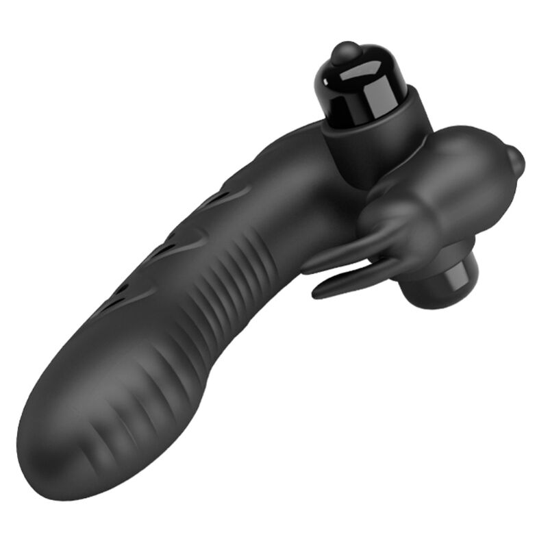 Pretty Love – Vance Black Rabbit Vibrator Fingerabdeckung