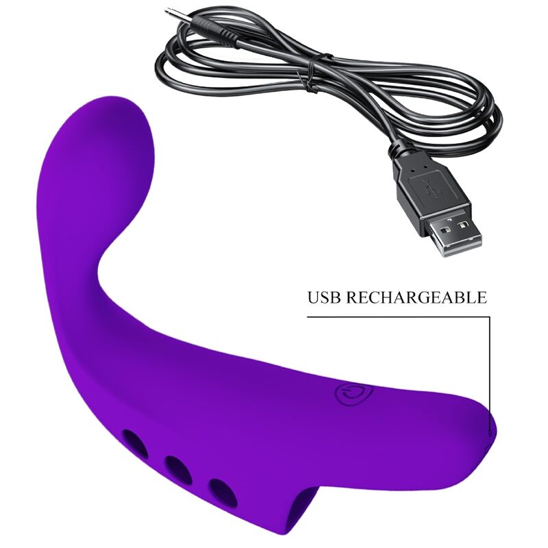 Fun Toys Pretty Love - Gorgon Purple Wiederaufladbarer Fingervibrator