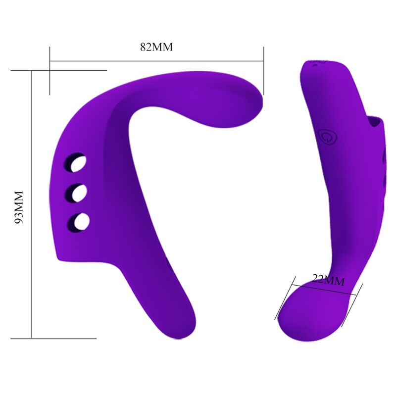 Fun Toys Pretty Love - Gorgon Purple Wiederaufladbarer Fingervibrator