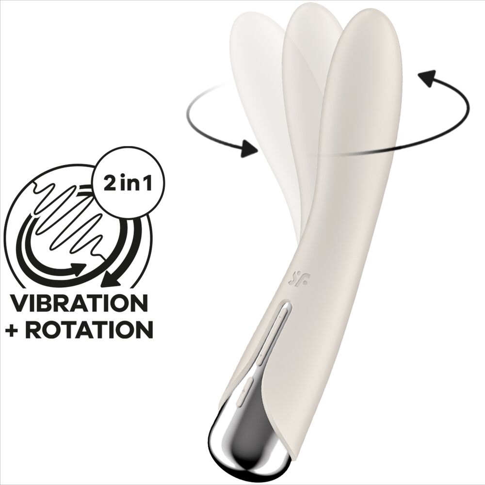 Satisfyer – Spinning Vibe 1 G-Spot Beige Rotator Vibrator