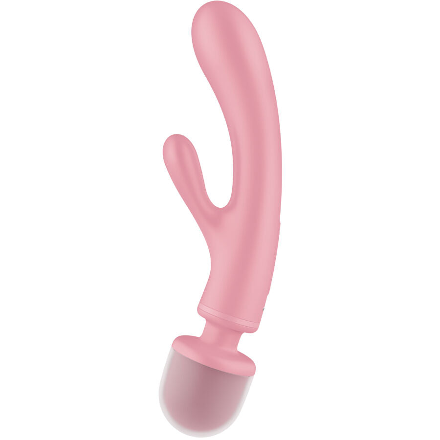 Satisfyer – Triple Lover Rabbit Vibrator Massager Rosa