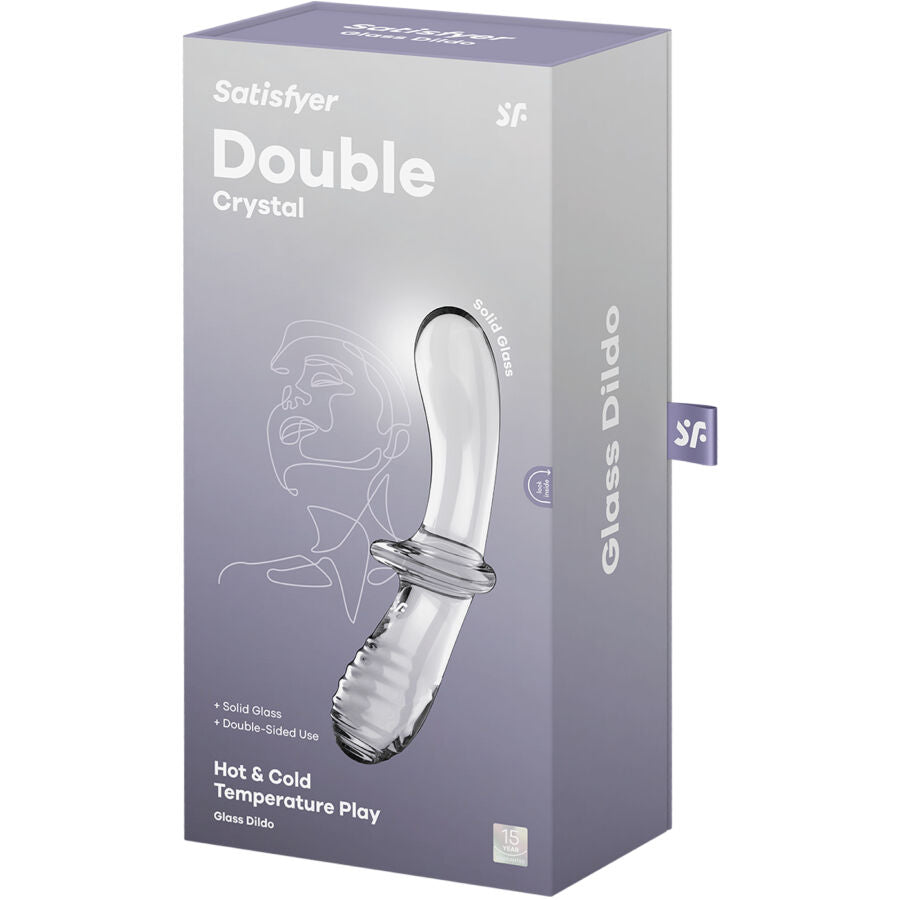 Satisfyer – Doppel Kristall Dildo Transparent