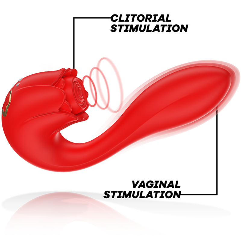 Mia – Selena Stimulator Vibrieren + Klappen Rot