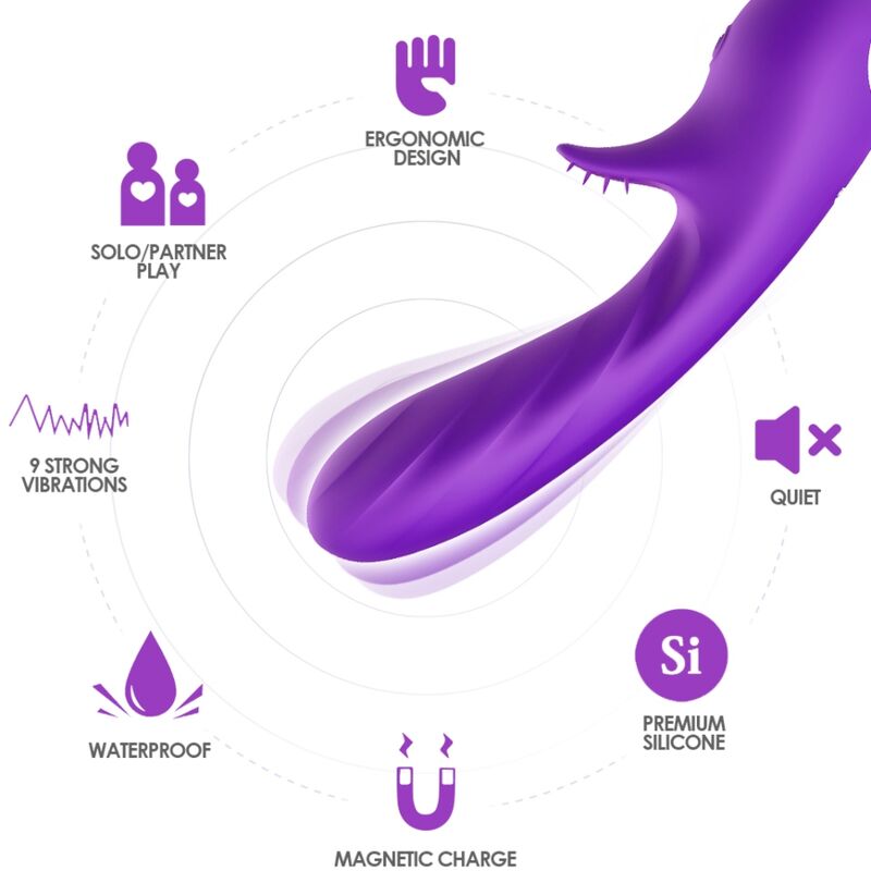 Armony – Romance Vibrator mit Stimulator Lila