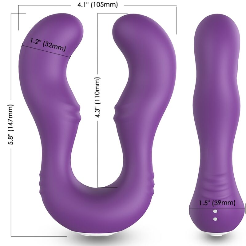 Armony – Seraph Vibrator Doppelte Fernbedienung Lila