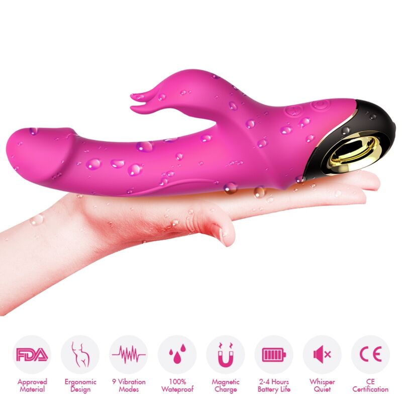 Armony – Meteror Dildo Vibrator Rabbit Rotator Fuchsia