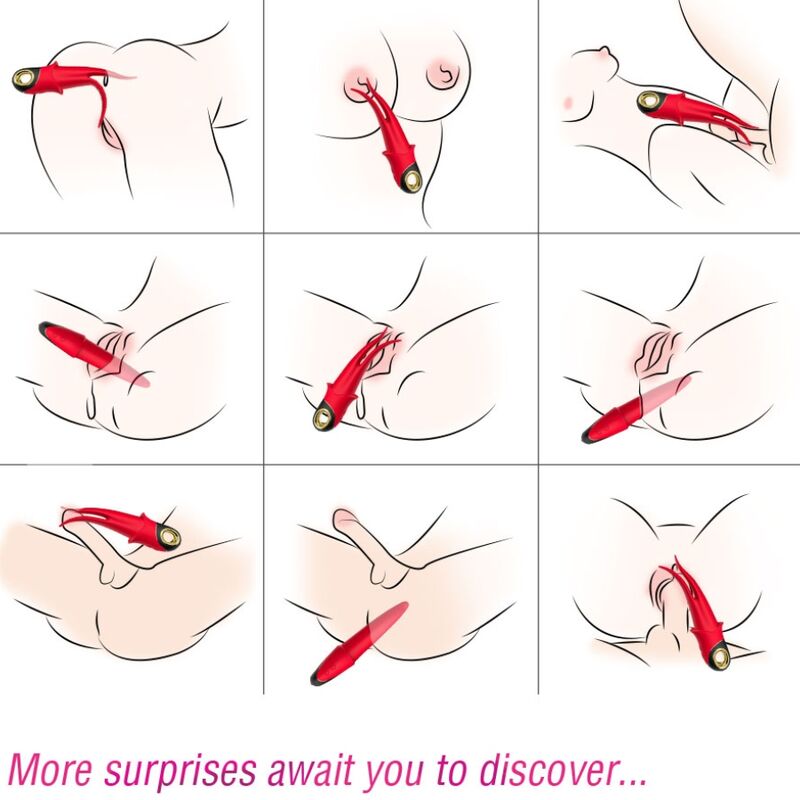 Armony – Shadow Vibrator Doppelkopf Teasing Rot