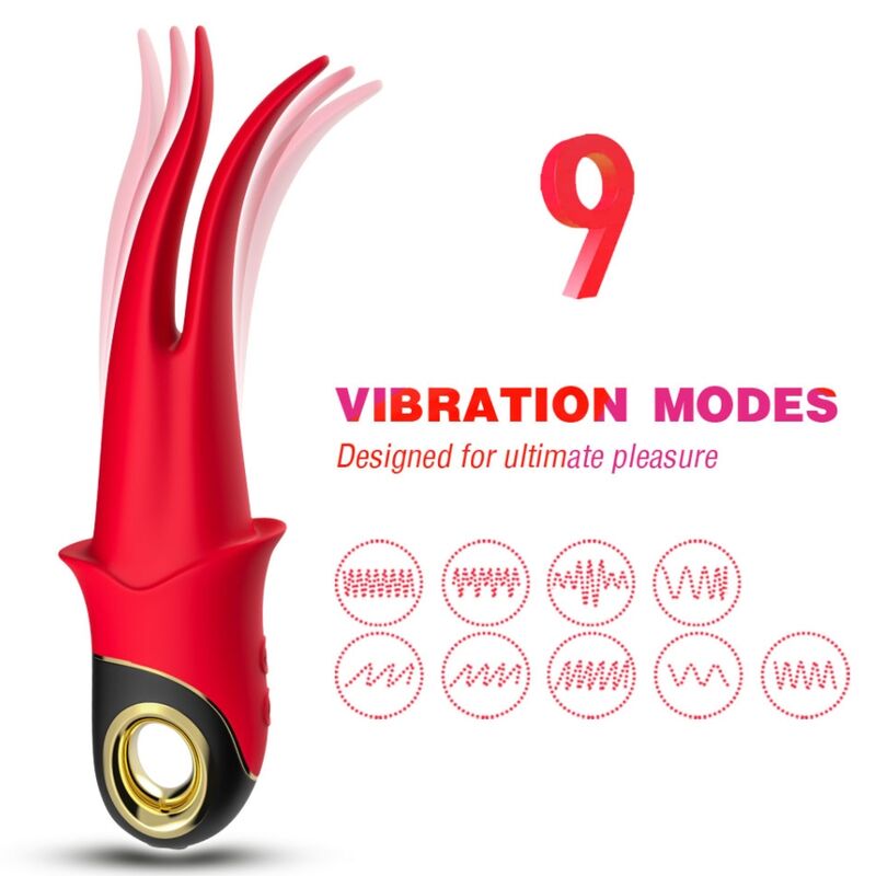 Armony – Shadow Vibrator Doppelkopf Teasing Rot