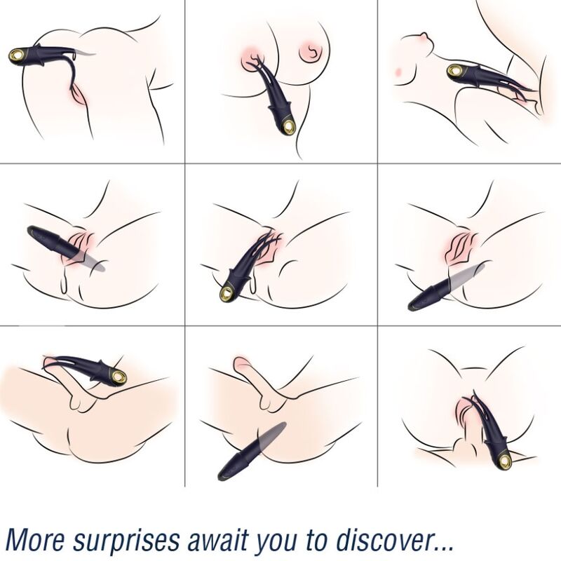 Armony – Shadow Vibrator Doppelkopf Teasing Blau