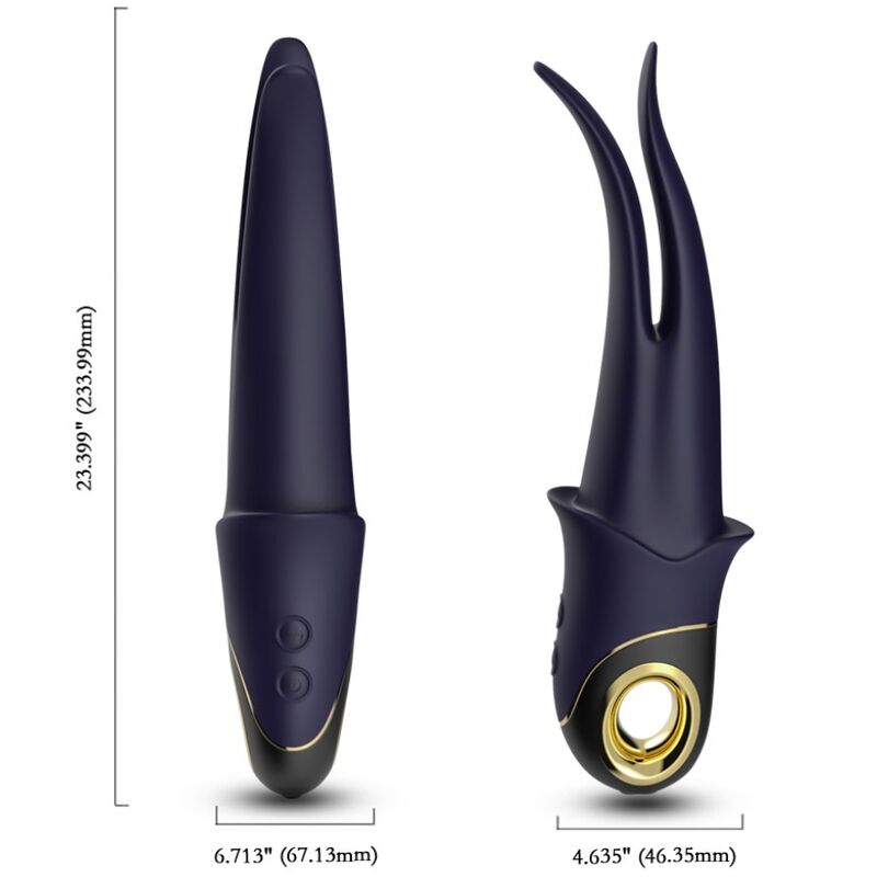 Armony – Shadow Vibrator Doppelkopf Teasing Blau