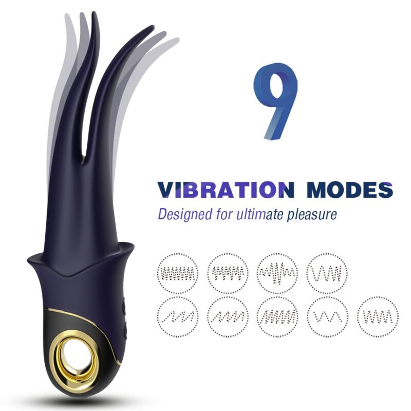 Armony – Shadow Vibrator Doppelkopf Teasing Blau