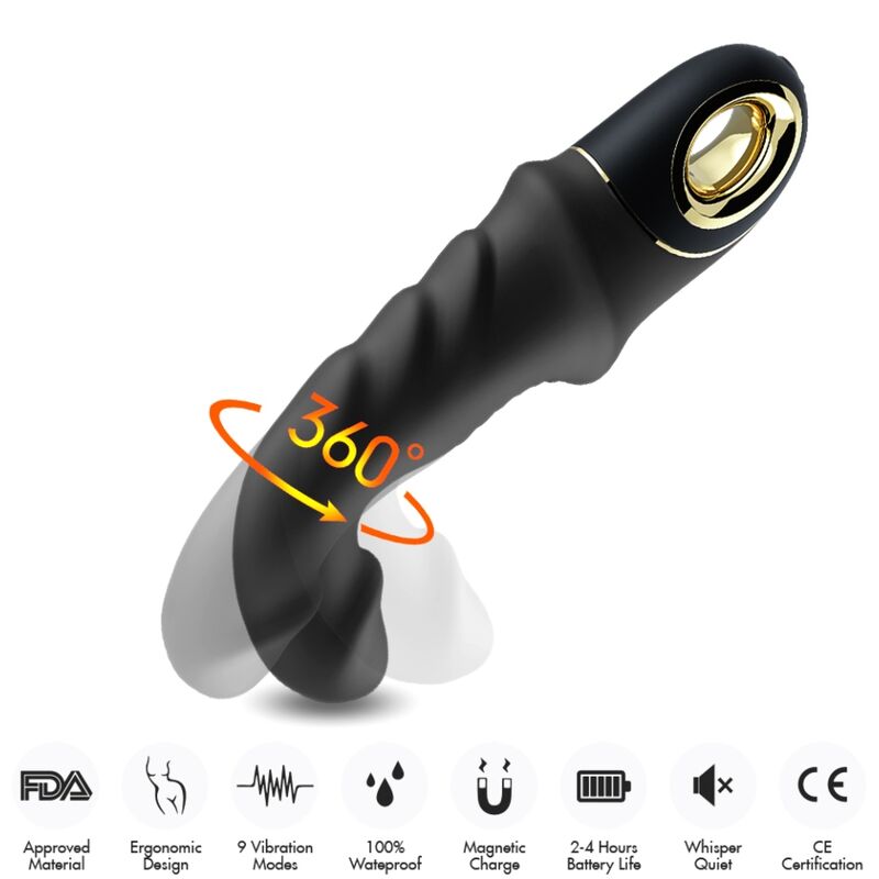 Armony – Joyblade Dildo Vibrator Rotator Schwarz