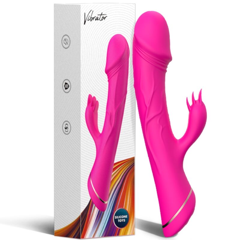 Armony Dildo Vibrator Kaninchen Silikon Fuchsia