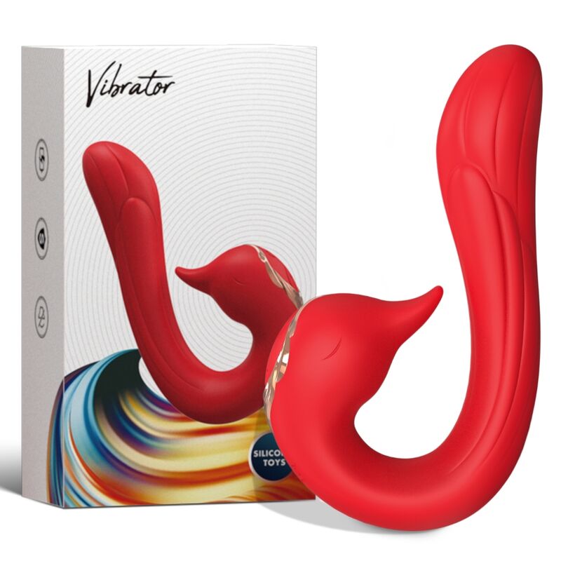 Armony Delfin Vibrator Multiposition & Wärmeeffekt Rot