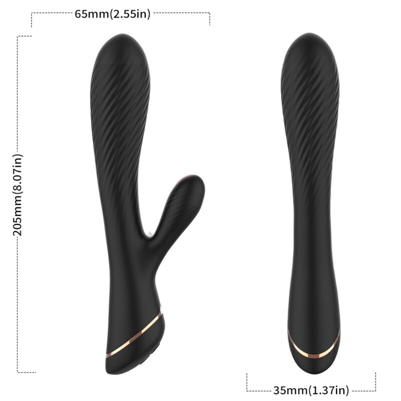 Armony Vibrator Kaninchen Silikon Schwarz