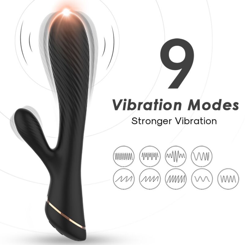 Armony Vibrator Kaninchen Silikon Schwarz