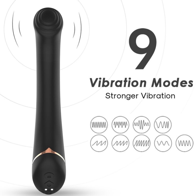 Armony Vibrator Faltkopf Silikon Schwarz