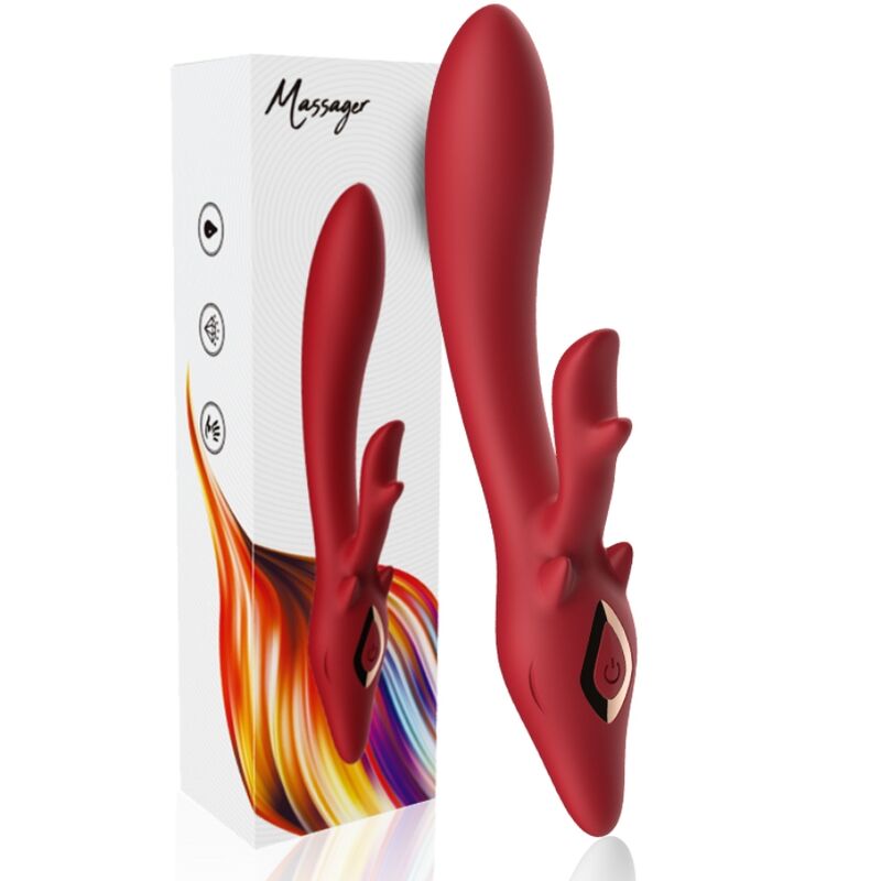 Armony Elch Vibrator Kaninchen Gebogen Rot