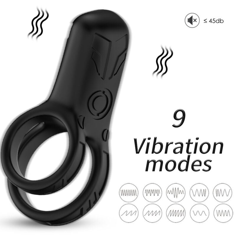 Armony – Doppelringvibrator Schwarz