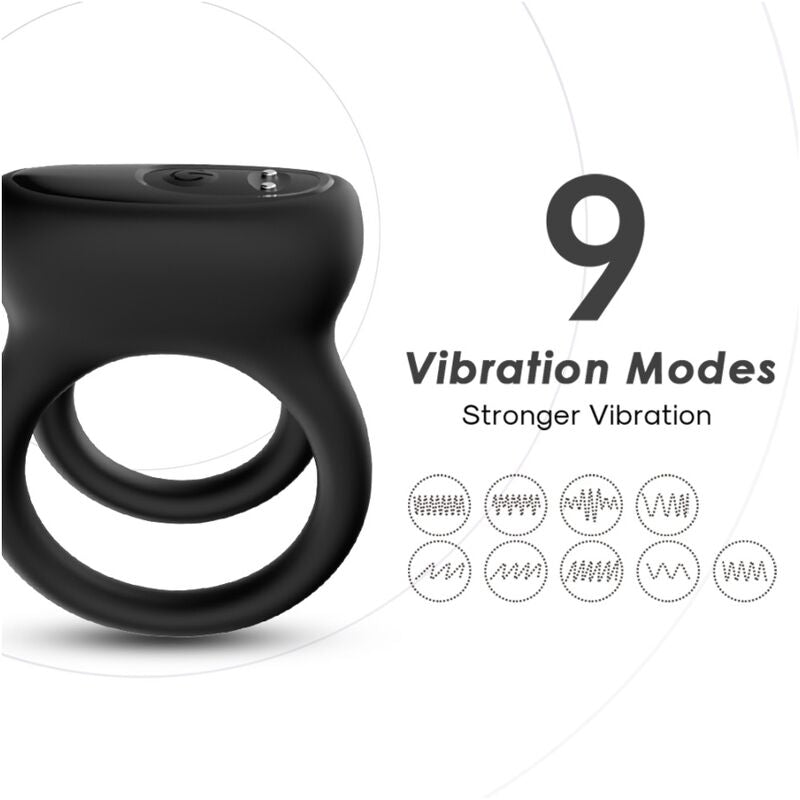 Armony – Doppelringvibrator Schwarz