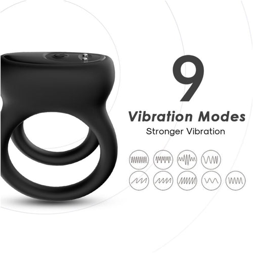 Armony – Doppelringvibrator Schwarz