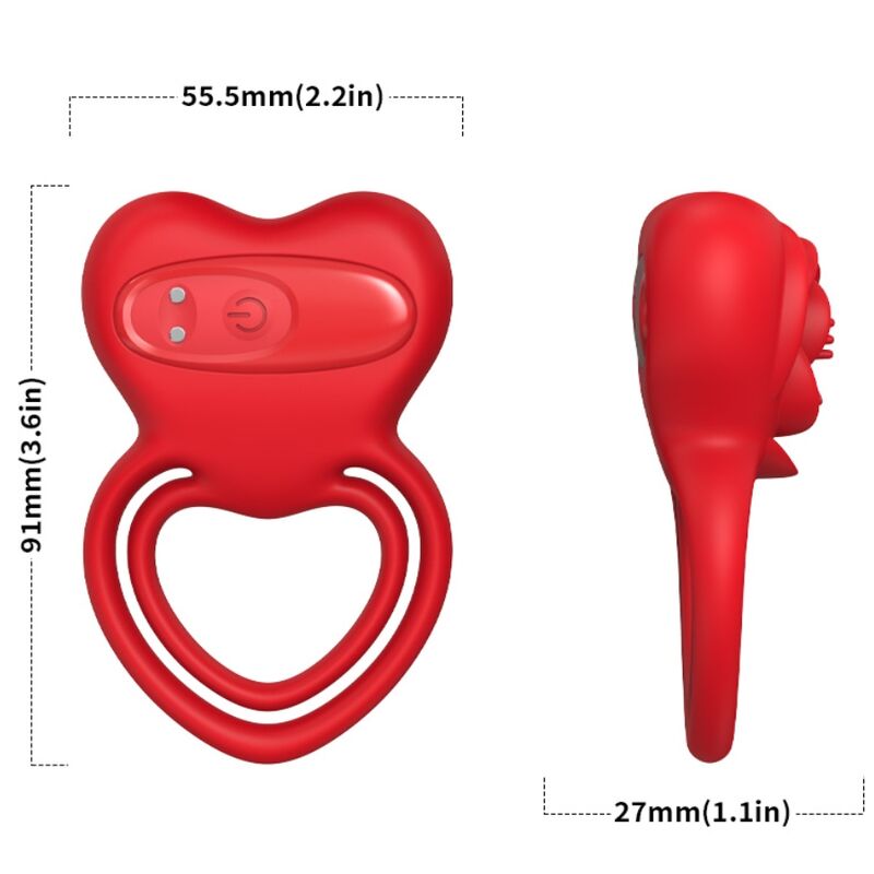Armony – Ringvibrator Herz Rot