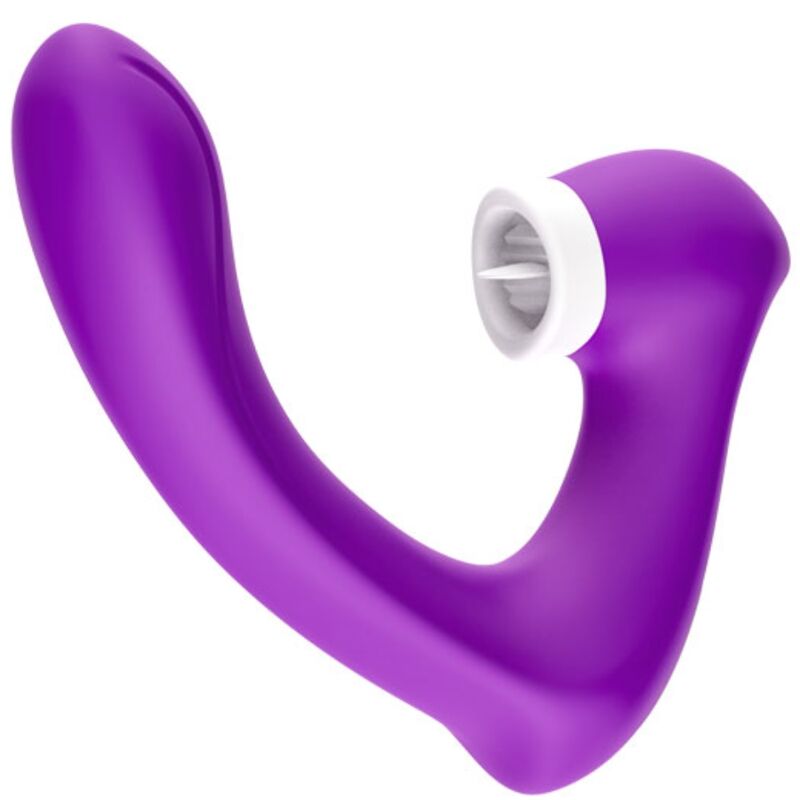 Armony – Secretkiss Leckt Vibrierenden Clit und Vibrator, Gebogen Lila