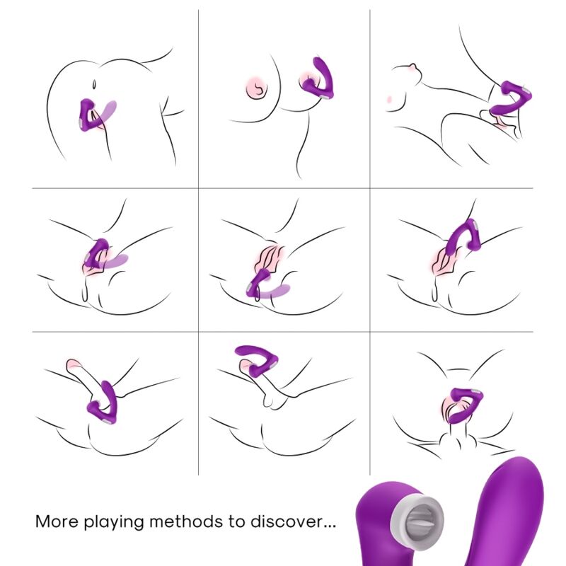 Armony – Secretkiss Leckt Vibrierenden Clit und Vibrator, Gebogen Lila