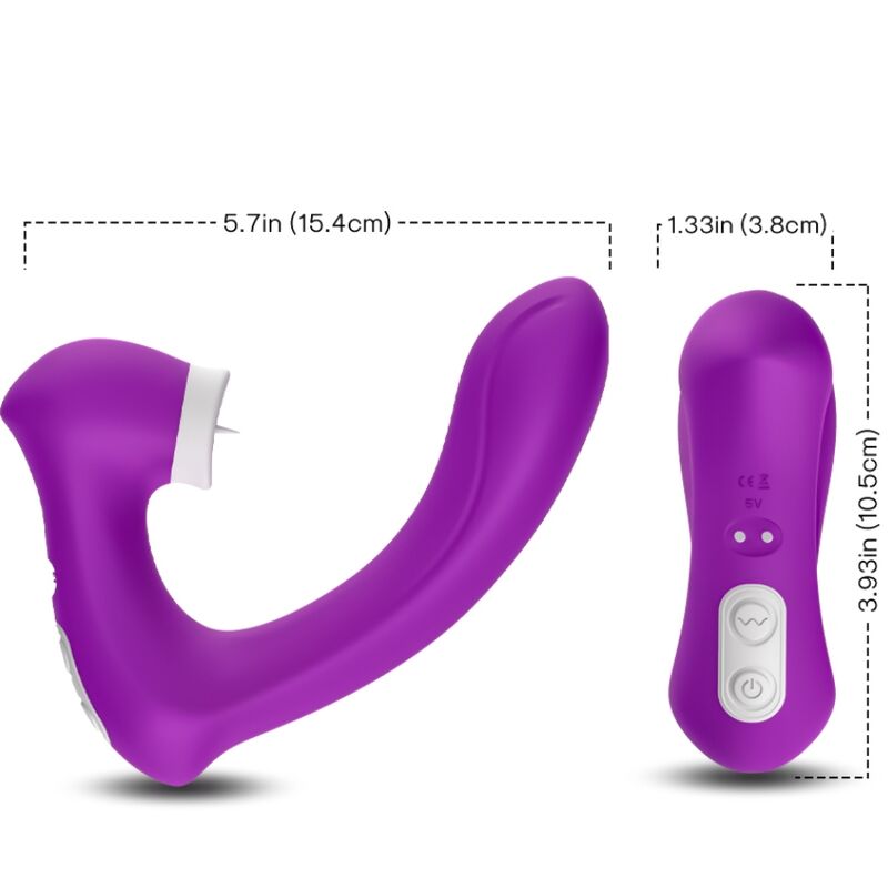 Armony – Secretkiss Leckt Vibrierenden Clit und Vibrator, Gebogen Lila
