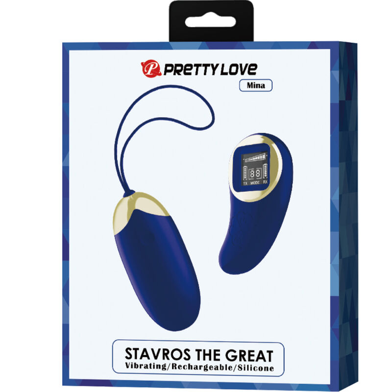 Pretty Love – Mina Vibrierendes Ei mit Fernbedienung Blau