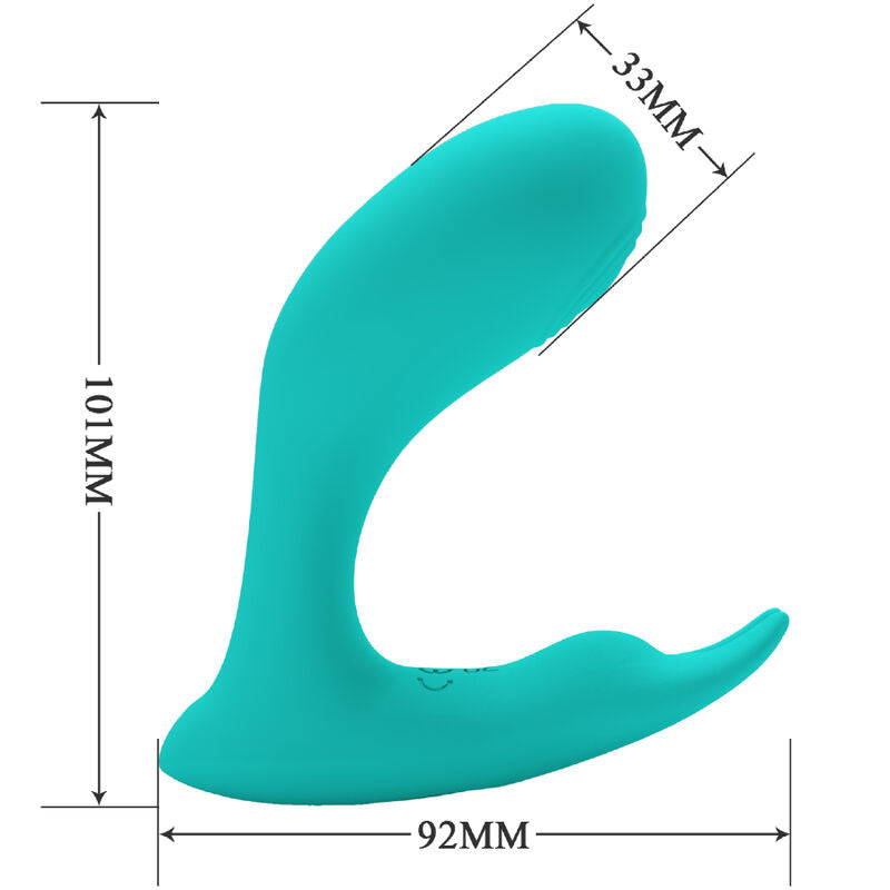 Pretty Love – Idabelle Vibration & Pulsation Fernbedienung Blau
