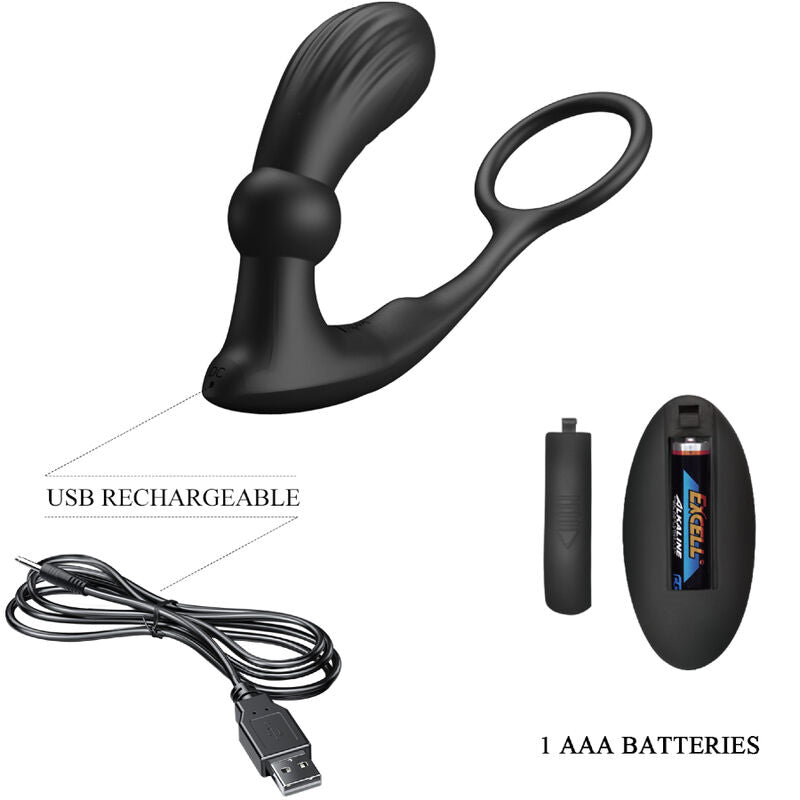 Pretty Love – Warren Black Analring & Vibrator