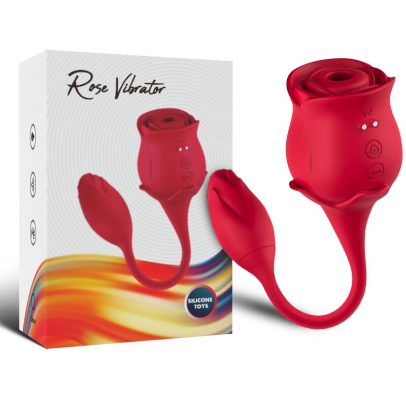 Armony – Rosa Klitoris-Sauger & Vibrator 10 Modi Rot