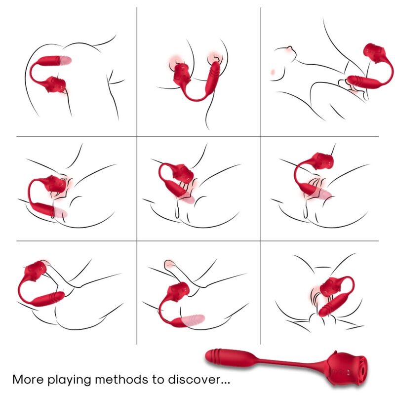 Armony – Roseknigth Klitoris-Sauger & Vibrator Rot