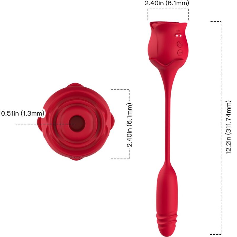 Armony – Roseknigth Klitoris-Sauger & Vibrator Rot