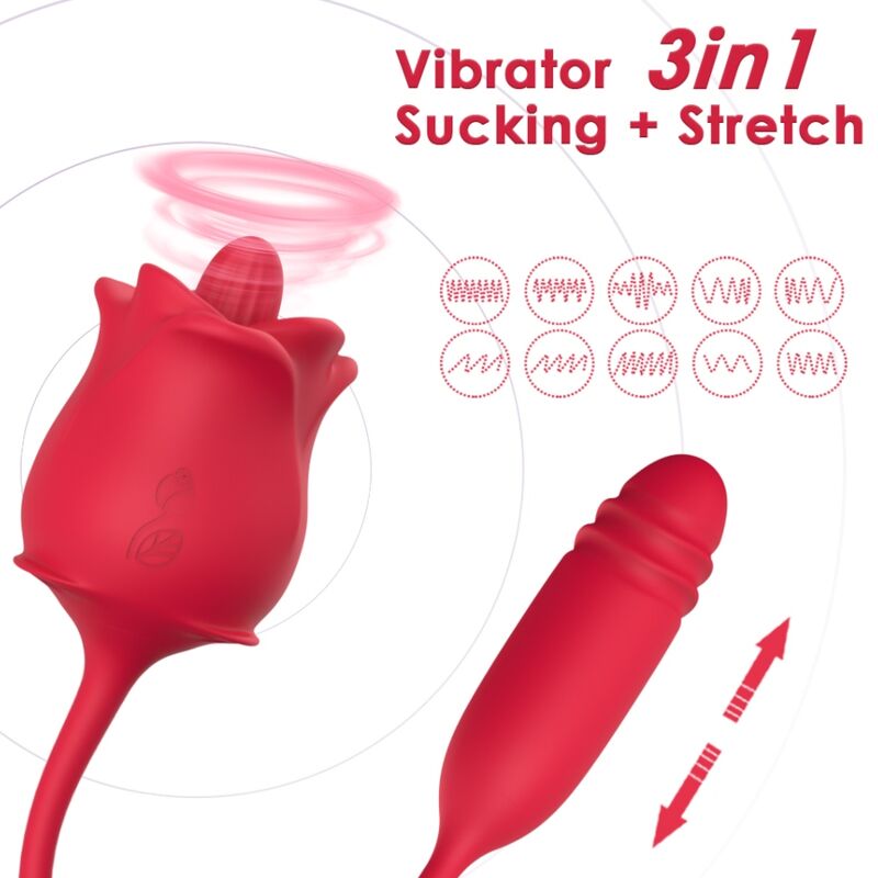 Armony – 3-In-1 Rosa, Stimulator, Saug- und UP&DOWN-Funktion mit…