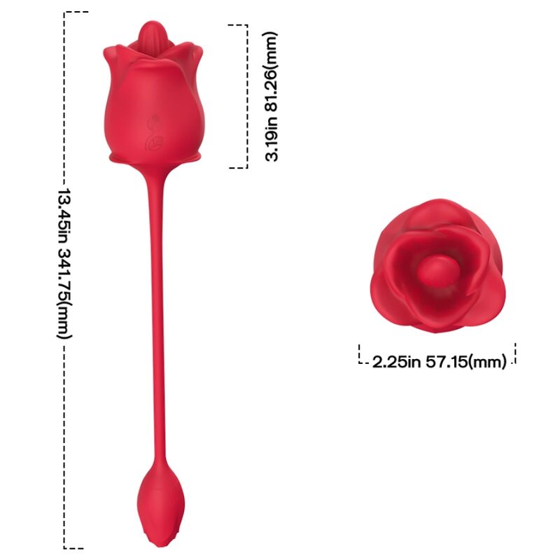 Armony – Rosa 2-In-1-Saugstimulator & Vibrator 10 Modi mit Rotem…