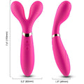 Armony – Y-Wand Massager & Vibrator Doppelkopf Fuchsia