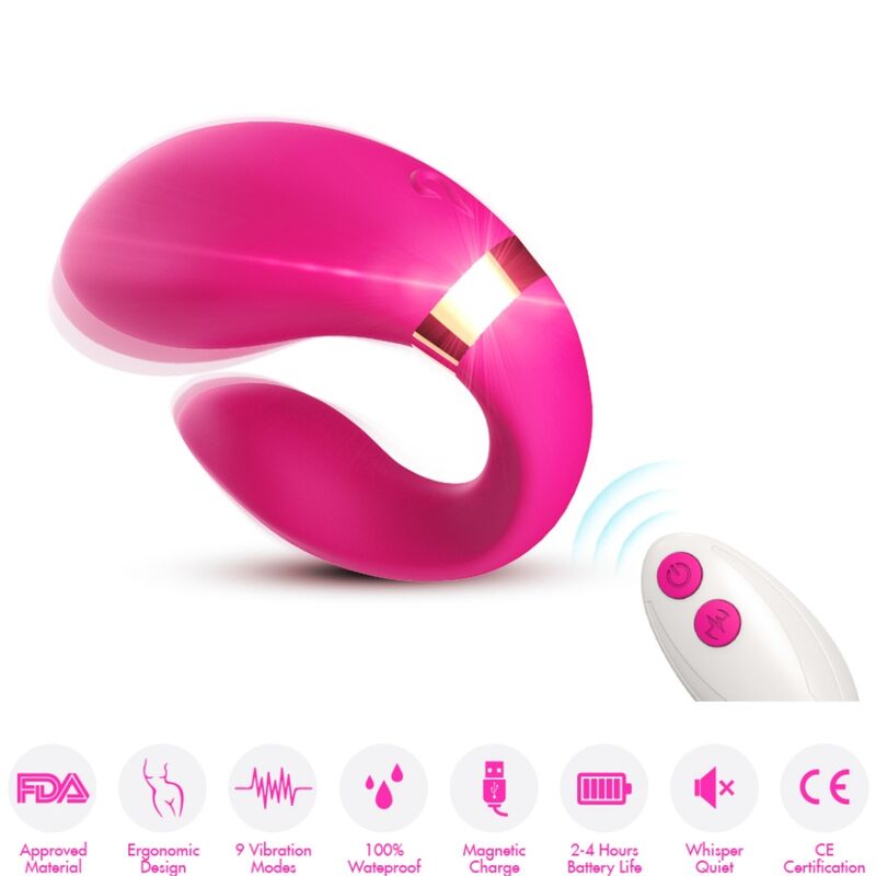 Armony – Vibrator für Paare mit Fernbedienung Fuchsia