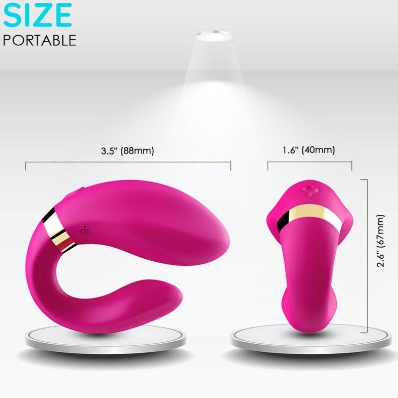 Armony – Vibrator für Paare mit Fernbedienung Fuchsia