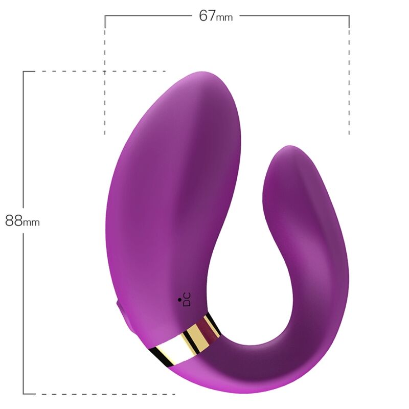Armony – Crescent Vibrator für Paare, Fernbedienung, Lila