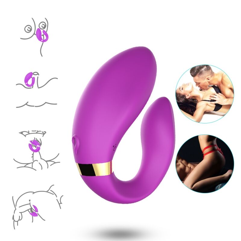 Armony – Crescent Vibrator für Paare, Fernbedienung, Lila