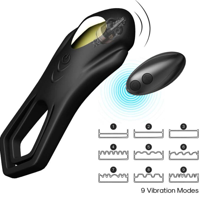 Armony – Roadster Vibrator Doppelring-Fernbedienung Schwarz