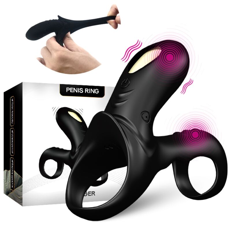 Armony – Ranger Doppelvibratorring für Paare Schwarz