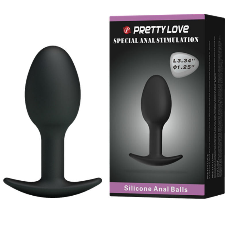 Pretty Love – Silikon Analplug 6.5 Cm Schwarz