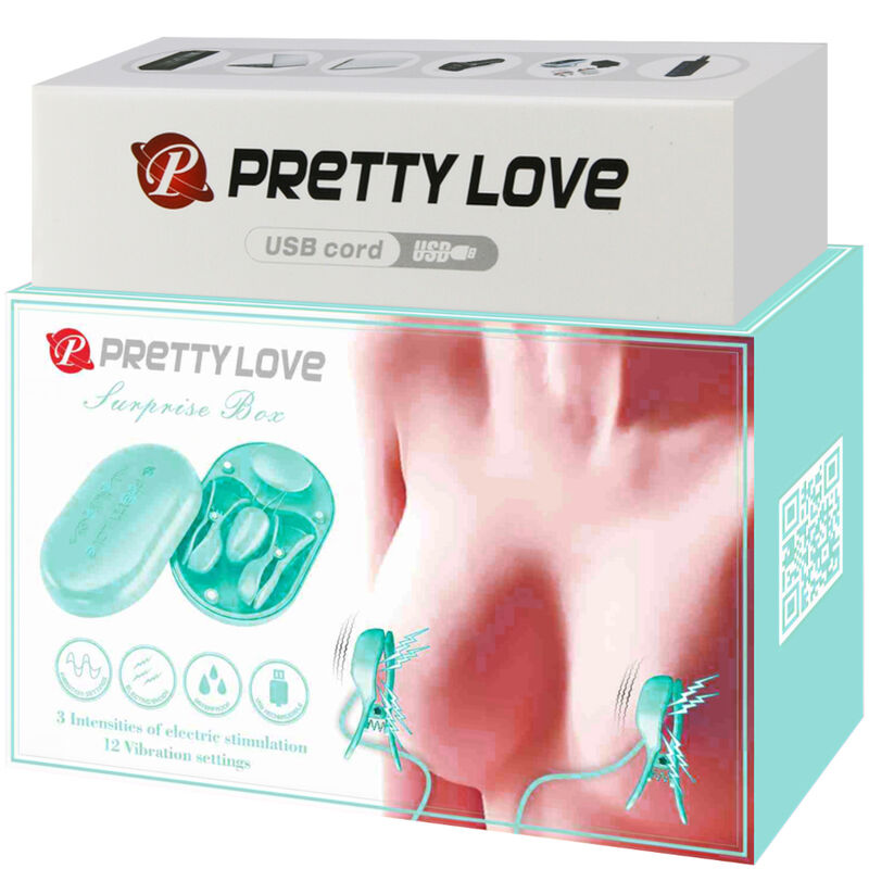 Pretty Love – Surprise Box Blaue Elektrostimulationspinzette