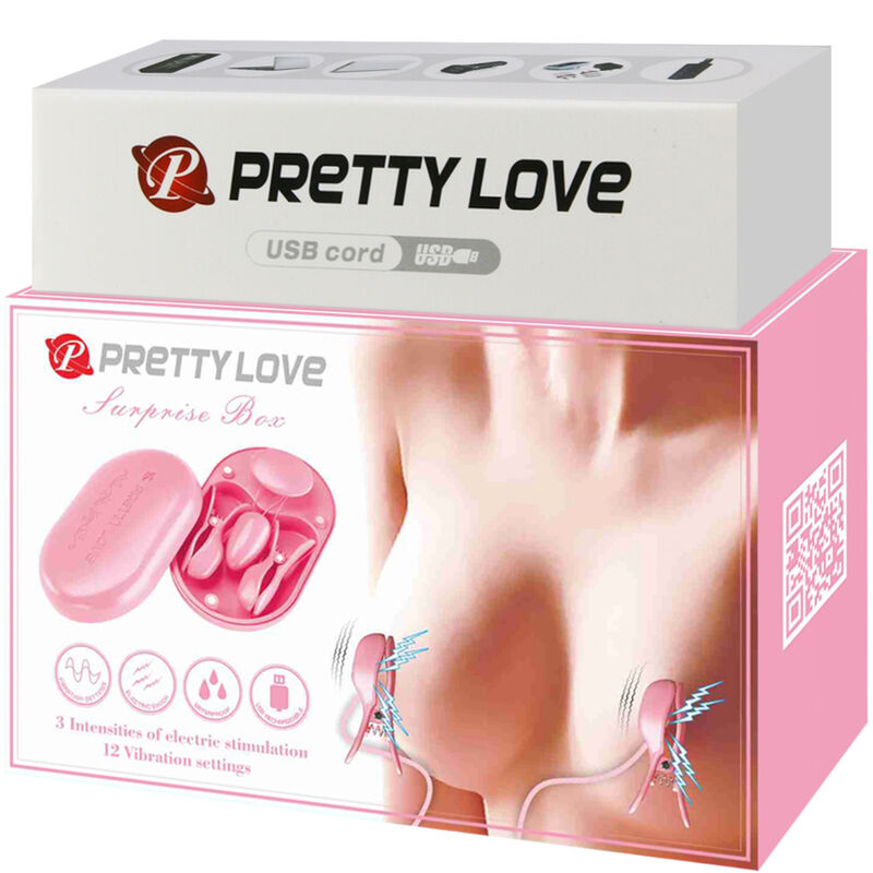 Pretty Love – Überraschungsbox Rosa Elektrostimulationspinzette