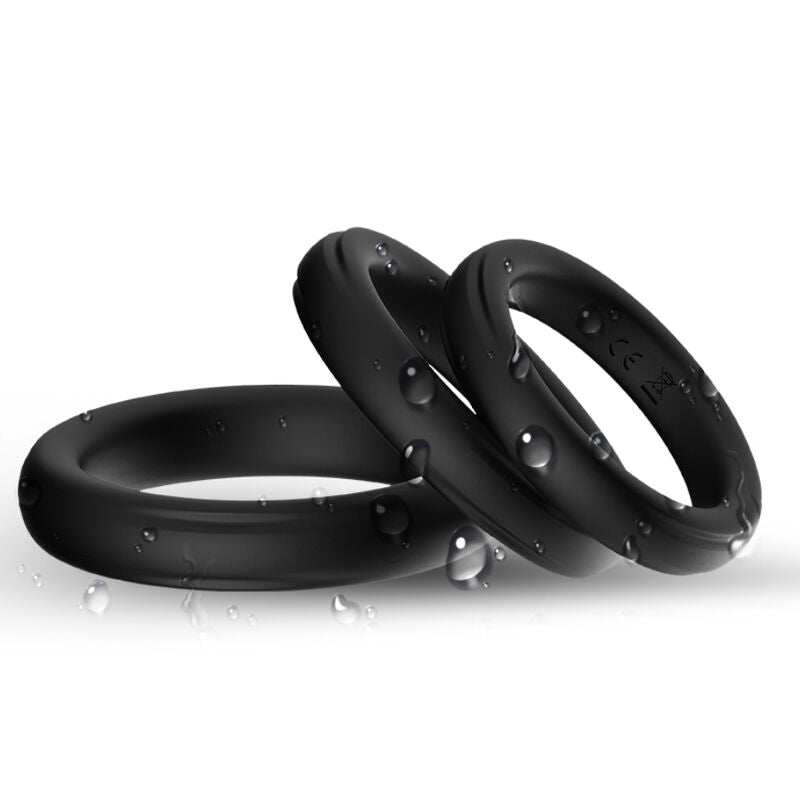 Armony – Dreifacher Silikonring Schwarz